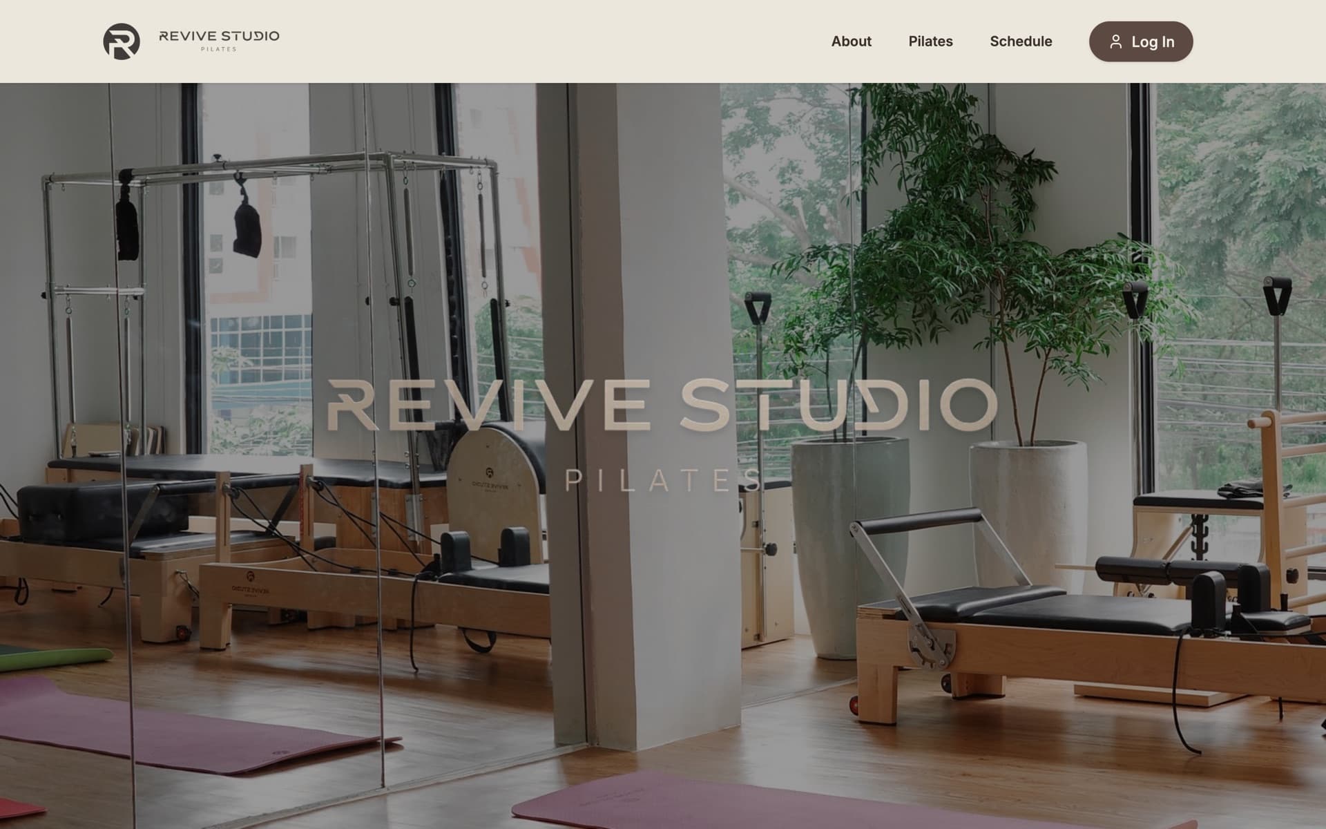 Revive Pilates Studio on desktop